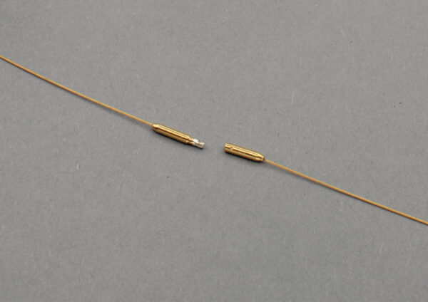 Bajonettverschluss in silber, feingoldplattiert