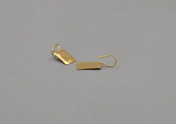 HÄMMERED - Hang on F 1 - Ohrringe aus Silber, feingoldplattiert, im Shop