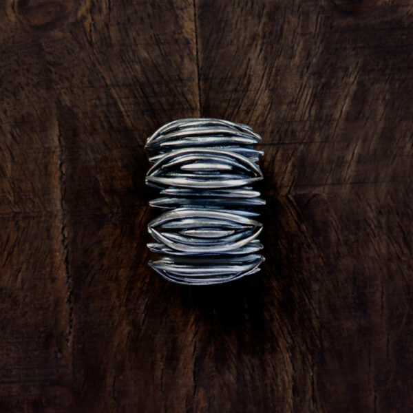 Silberring SPINE aus der DARK STARS Kollektion