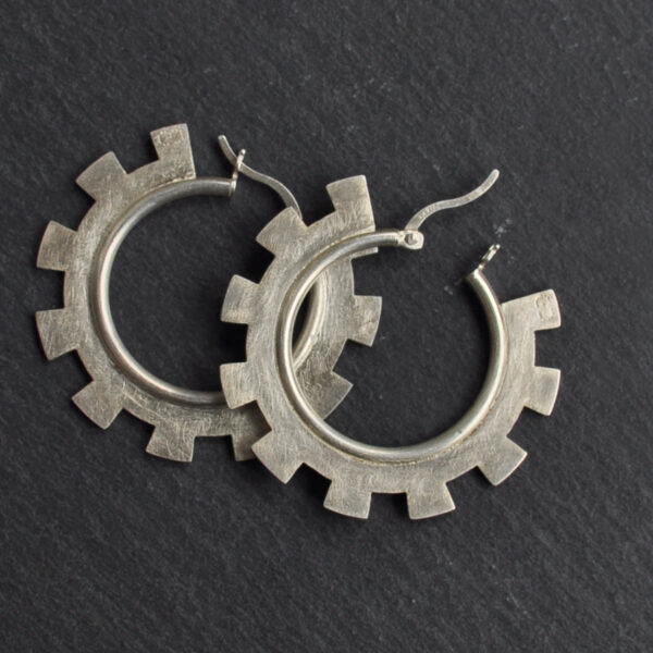 Ohrringe NAGUAL, gross, in silber aus der OTHERS Kollektion